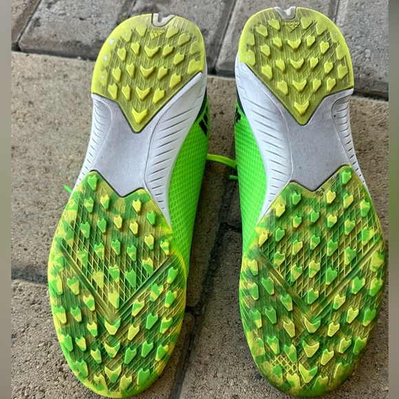 Adidas Soccer Cleats X SpeedPortal.3 Junior Turf Shoes Green Size 6 - Picture 7 of 9